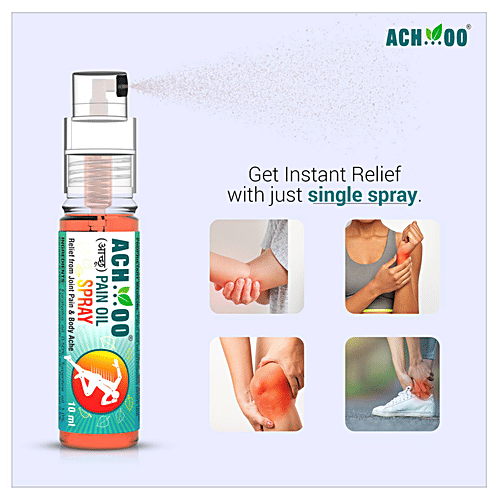 Buy ACHOO Pain Relief Herbal Oil Spray Joint Pain, Muscle & Body Ache Relief, Herbal