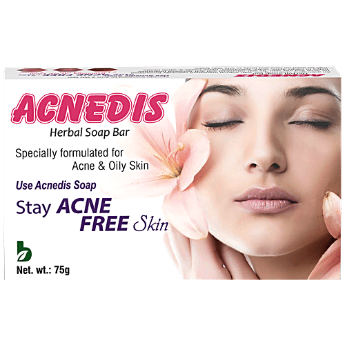 Buy ACNEDIS Herbal Soap Bar Acne Prone & Oily Skin, Lightens Scars