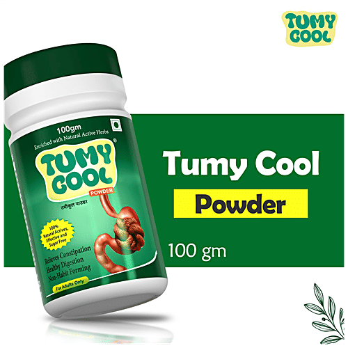 TUMY COOL Ayurvedic Powder For Digestive Health - Relieves Constipation, Indigestion, Acidity, Gastric Troubles, No Sugar, 100 g