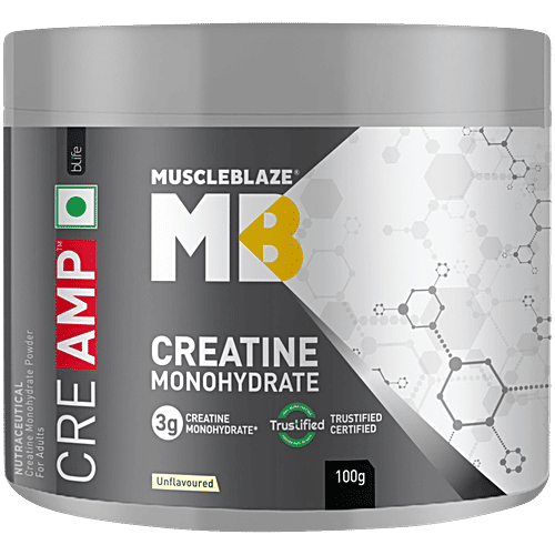MuscleBlaze Creatine Monohydrate - CREAMP, 100 g Jar