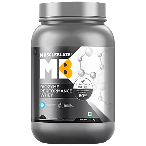 Buy MuscleBlaze Biozyme Performance Whey Labdoor USA Certified, For Enhanced Protein