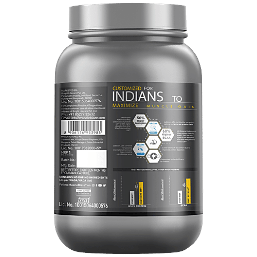 Buy MuscleBlaze Biozyme Performance Whey Labdoor USA Certified