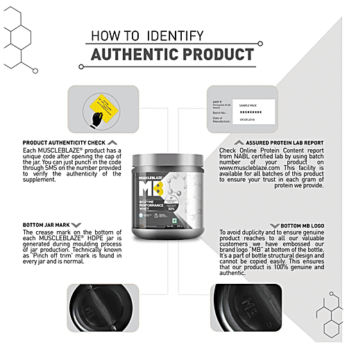 Buy MuscleBlaze Biozyme Performance Whey Labdoor USA Certified, Rich