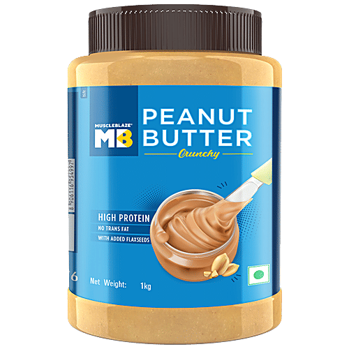 Buy MuscleBlaze Peanut Butter With Added Omega Acids Crunchy