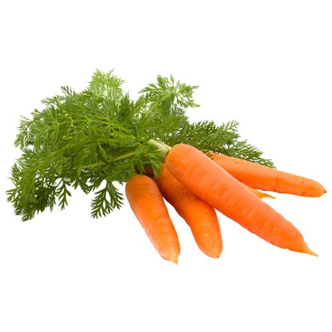 Buy Fresho Orange Carrot With Leaves, Rich In Vitamin C, Good For