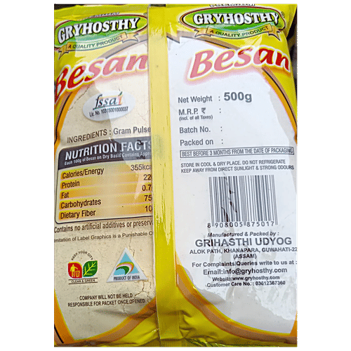 Gryhosthy Besan - Rich In Protein, 500 g