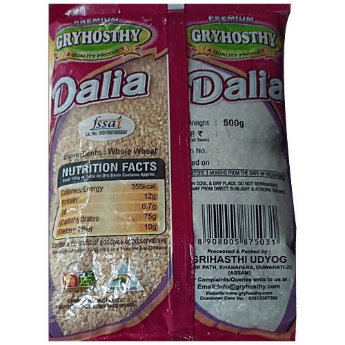 Gryhosthy Daliya - Rich In Vitamin & Protein, 500 g