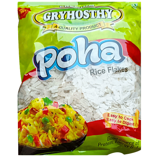 Buy GRYHOSTHY Poha/Rice Cake Easy To Cook & Digest, Wholesome Online