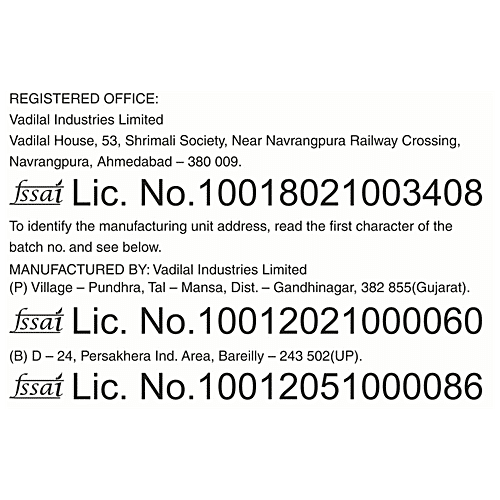 Vadilal Gourmet Natural Ice Cream - Classic Malai, No Artificial Colours & Flavours Added, 1 L Tub