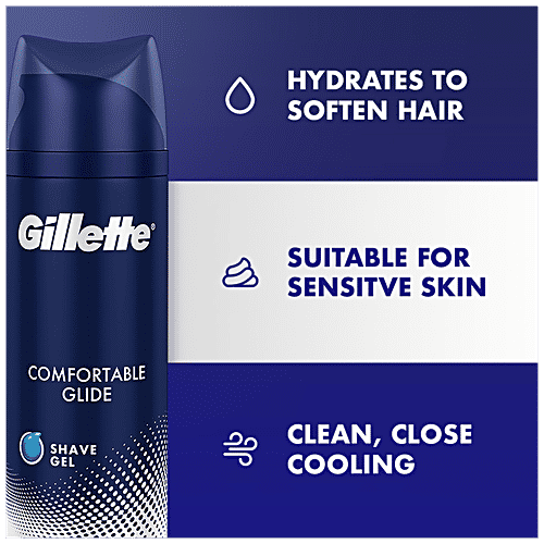 Buy Gillette Comfortable Glide Shave Gel Soothes & Hydrates The Skin