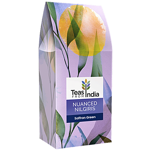 Buy TEAS FROM INDIA Saffron Green Nilgiri Tea A Delicate Cup With Notes Of Saffron Chai From