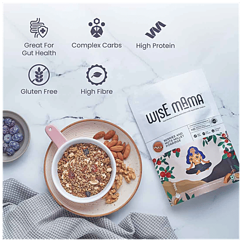 Buy Wise Mama Berries & Nuts Millet Porridge High Fibre & Protein