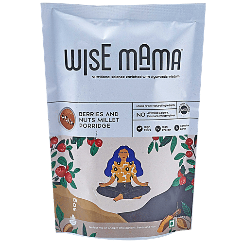 Buy Wise Mama Berries & Nuts Millet Porridge High Fibre & Protein