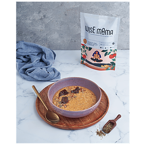 Buy Wise Mama Tomato & Cheese Millet Porridge High Fibre & Protein, Complex Carbs, Natural