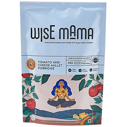 Buy Wise Mama Tomato & Cheese Millet Porridge High Fibre & Protein, Complex Carbs, Natural