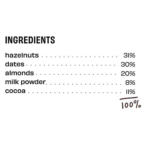 The Whole Truth Hazelnut Spread With Real Chocolate - Creamy, No Sugar, Flavouring Or Essence, 200 g Creamy
No Added Sugar