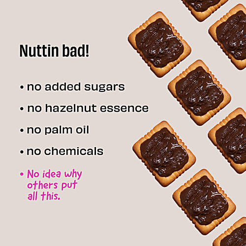 The Whole Truth Hazelnut Spread With Real Chocolate - Creamy, No Sugar, Flavouring Or Essence, 200 g Creamy
No Added Sugar