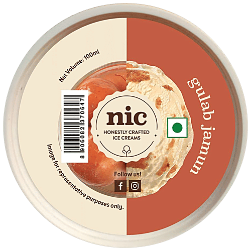 Nic Gulab Jamun Ice Cream, 100 ml  