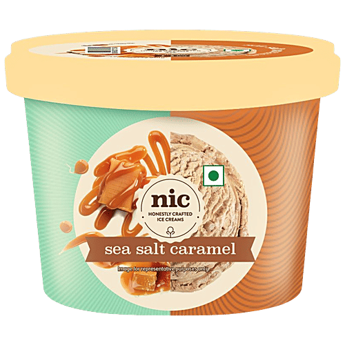 Buy NIC Sea Salt Caramel Ice Cream Online at Best Price of Rs 100