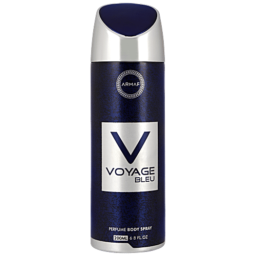 Armaf Voyage Bleu - Perfume Body Spray, Long-lasting Fragrance, For Men, 200 ml  