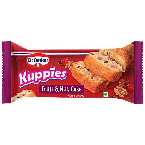 Buy DR.OETKER Kuppies Fruit & Nut Cake Soft, Rich In Nutrition Online