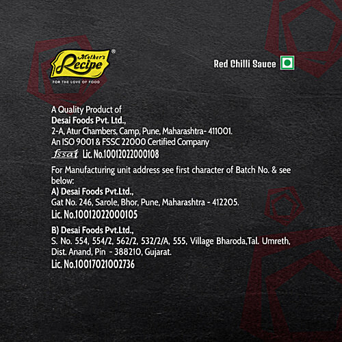 Mother's Recipe Red Chilli Sauce, 215 g Bottle 