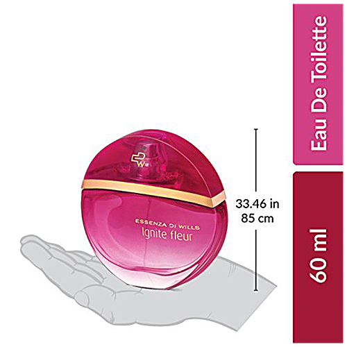 EDW Essenza Ignite Fleur Luxury Eau De Toilette - For Women, Long-Lasting Fragrance, 60 ml