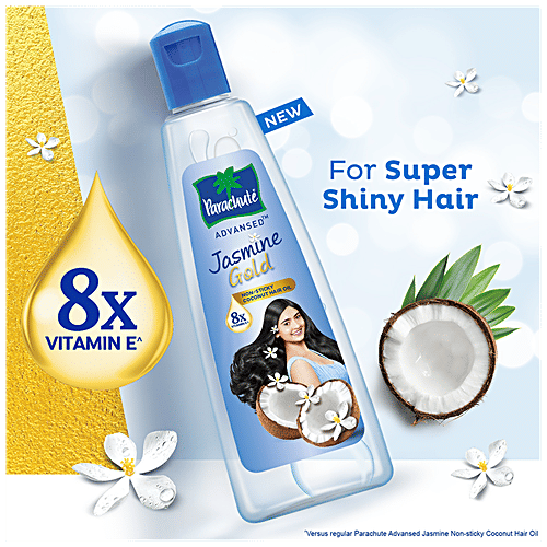 Buy Parachute Advansed Jasmine Gold Coconut Hair Oil With 8x Vitamin E