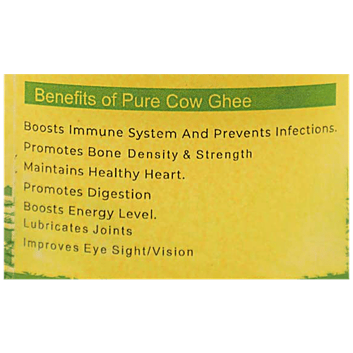 Amrut Shudh A1 Cow Ghee By Bilona Method - Improves Immunity & Digestion, Promotes Weight Loss, 1 L Jar 