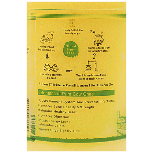 Amrut Shudh A1 Cow Ghee By Bilona Method - Improves Immunity & Digestion, Promotes Weight Loss, 1 L Jar 