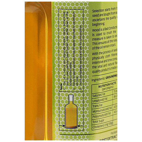 Buy Amrut Shudh Cold Pressed Organic Ground Nut Oil Good For Heart Health, Rich In