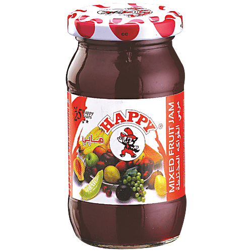 Buy HAPPY Mixed Fruit Jam 100 Real, Zero Cholesterol, Delicious, For
