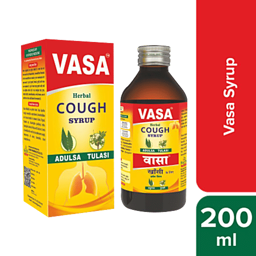 Buy SANDU Vasa Herbal Cough Syrup Adulsa Tulasi, Ayurvedic Online at Best Price of Rs 170