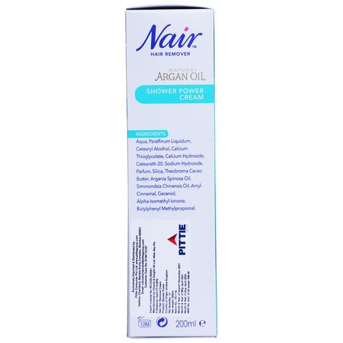 Buy Nair Shower Power Hair Remover Cream For Sensitive Skin - For Dry &  Sensitive Skin With Argan Oil, Jojoba Oil & Cocoa Butter Online at Best  Price of Rs 699 - bigbasket