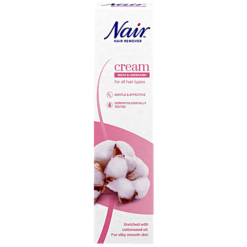 Nair  Bikini & Underarm Hair Remover Cream For Delicate Areas, Gentle & Effective, 90 ml  