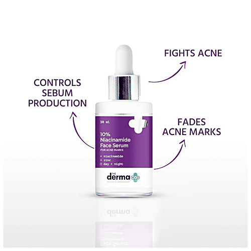 The Derma Co 10% Niacinamide Face Serum - With Zinc, Fragrance-Free, For Acne Marks, 30 ml  