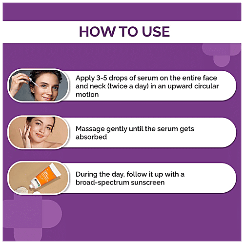 The Derma Co 10% Vitamin C Face Serum - Niacinamide & Hyaluronic Acid, 30 ml  For Skin Radiance