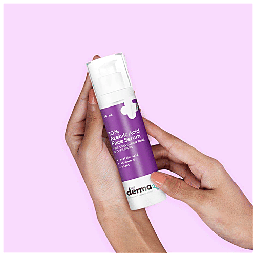 The Derma Co 10% Azelaic Acid Face Serum - With Vitamin E, For Uneven Skin Tone & Dark Spots, 50 g  