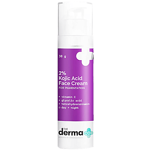 The Derma Co 2% Kojic Acid Face Cream - With Vitamin C & Glycolic Acid, For Pigmentation, 30 g  