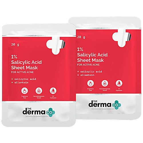 Buy The Derma Co 1 Salicylic Acid Sheet Mask With Allantoin