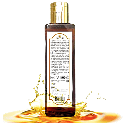 Buy INATUR Pitta Massage Oil Calming & Nourishing Online at Best