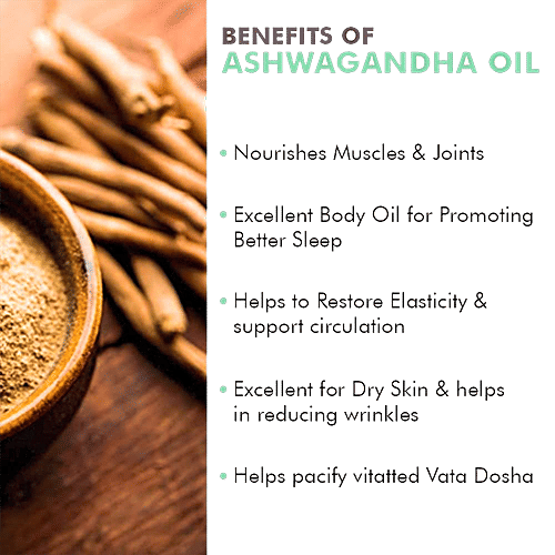 Buy INATUR Ayurvedic Ashwagandha Oil Nourishing, Helps To Feel