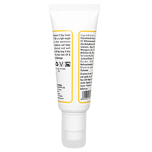 Buy INATUR Vitamin E Day Cream With SPF30 Hydrates & Provides Sun