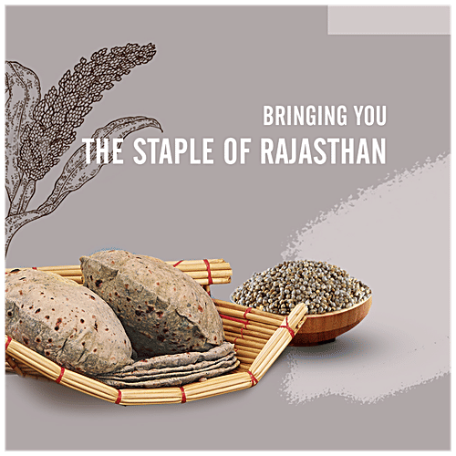 Jiwa Organic Bajri/Pearl Millet Flour - Natural & Gluten Free, 1 kg