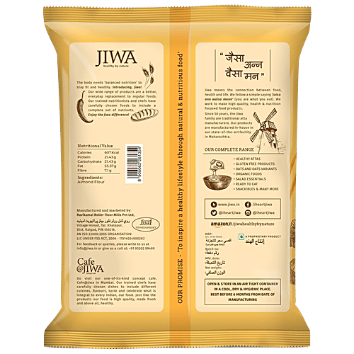 Buy Jiwa Almond Flour 100 Natural, KetoFriendly, Gluten Free Online
