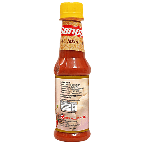 Ganesh Sharbat Chilli Garlic Sauce - Hot & Spicy, Mouth Watering, 200 g PET Bottle 
