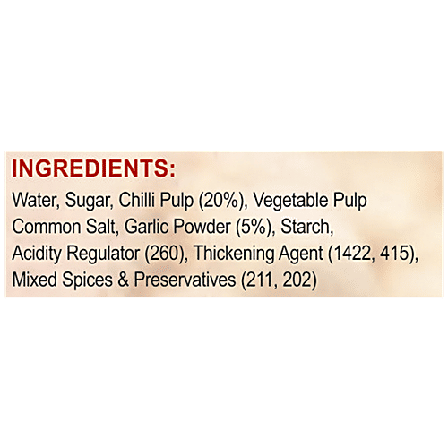 Ganesh Sharbat Chilli Garlic Sauce - Hot & Spicy, Mouth Watering, 200 g PET Bottle 