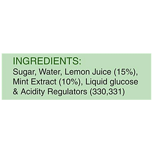 Ganesh Sharbat Green Mint Syrup - Goes With Water Or Soda, 1 L PET Bottle 