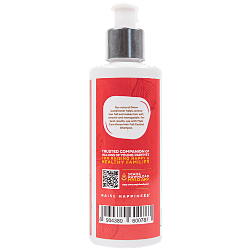 Mylo Care Anti-Hair Fall Onion Care Range With Shampoo, Conditioner & Oil - Contains Red Onion Oil, Bhringraj, Plant Keratin & Hairy Root Culture Extract, 200 ml (Set of 3) 