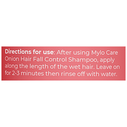 Mylo Care Anti-Hair Fall Kit - Onion Shampoo & Onion Conditioner, Contains Red Onion Oil, Bhringraj, Plant Keratin & Hairy Root Culture Extract, Strengthens Hair Roots, 2 pcs (200 ml x 2 pcs) 